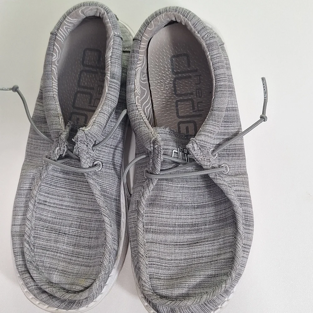 Hey Dude Gray Kids Knit Shoes